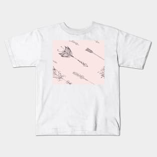 Blush tribal arrows Kids T-Shirt